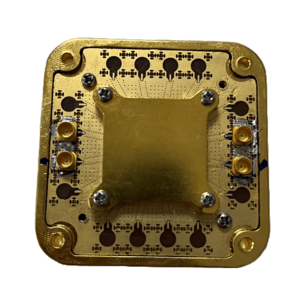 Gold-plated resonator sample holder